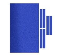 Ronyme Tovaglia da Biliardo, Set di Cuscini per Tavolo da Biliardo, Copertura pretagliata per Tavolo da Biliardo, S Blue