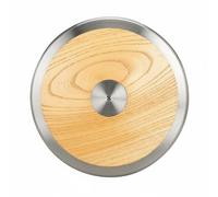 Ronyme Training Allenamento Lancio Disco Legno Struttura Resistente Bordo Metallico Design Equilibrato Facile Presa Adatto per Studenti Atleti Esercizi Sportivi Scolastici Club, 1.5 Kg