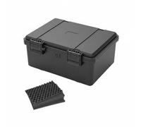 Ronyme Valigetta Porta Attrezzi Impermeabile Stagna Resistente Urti Scatola Protettiva Rigida con Manico Ergonomico E Guarnizioni con Tenuta IP67 Adatta a, JSJM1409H Nero Con Spugna