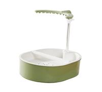 Ronyme Vaschetta Automatica per Uccelli, Accessorio spazioso per Gabbia, Doccia Automatica per Uccelli con posatoio, Ugello Verde