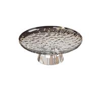 Ronyme Vassoio da portata per fruttiera con piedistallo, moderno e versatile, espositore per alimenti, ciotola decorativa per la decorazione del piano di, Grigio E Argento