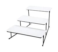 Ronyme Vassoio per frutta e snack a tre strati, vassoio per dolciumi da banco, per dolci, per feste, vacanze, casa, antipasti