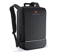 rooCASE - Zaino Balboa per computer portatile, da viaggio e lavoro, per uomini e donne, adatto per laptop e tablet da 15,6", porta di ricarica USB, tessuto idrorepellente, zaino quotidiano