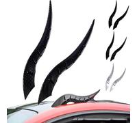 Roof Devil Horn Modification - 2025 New Car Roof Dragon Horn Modification, Universal Lovely Creative Devil 3D Horn Car Exterior Decor, Windproof&Waterproof,No-Drill Install For All Car (Carbon fiber)