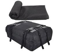 Roof Rack Cargo Carrier - Waterproof Soft Roof Storage Bag, Foldable Travel Cargo Organizer, Large Capacity Vehicle Top Luggage Carrier SystemDurable Oxford Fabric Transport For CarsVans