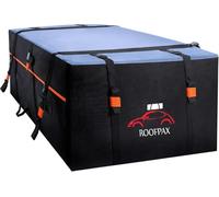 RoofPax 23 cft. Borsa da carico extra impermeabile sul tetto, doppia cerniera resistente alle intemperie, tappetino integrato, 10 cinghie di fissaggio resistenti per auto con/senza portapacchi o guide