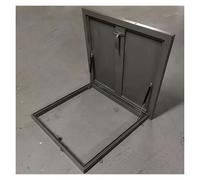 Rooftop Hatch Cover Plate Coperchio per Boccaporto Emergenza Impieghi Gravosi Grigio Scuro Uscita Pozzo Edifici Industriali, Corridoi(45x45cm/1.48x1.48ft)
