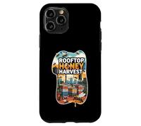 Rooftop Honey Harvest Urban Beekeeping Design Custodia per iPhone 11 Pro