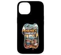 Rooftop Honey Harvest Urban Beekeeping Design Custodia per iPhone 14