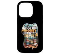 Rooftop Honey Harvest Urban Beekeeping Design Custodia per iPhone 14 Pro