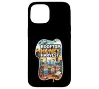 Rooftop Honey Harvest Urban Beekeeping Design Custodia per iPhone 15