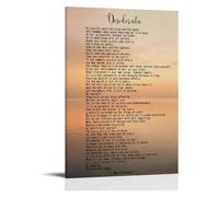 Room Aesthetic Poster Artistic Expression Canvas Wall-Art Bedroom Decor | Mountains rivers trees paired haiku sonnet verse(Magnetic,12x18inch(30x45cm))