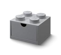 Room Copenhagen- Cassetto da scrivania Lego 4, Grigio, Colore Griggio, 4 Bottoni, 40201740