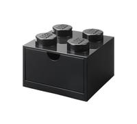 Room Copenhagen- Cassetto da scrivania Lego 4, Nero, Colore Bottoni, 40201733