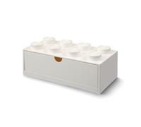 Room Copenhagen- Cassetto da scrivania Lego 8, Bianco, Colore Bottoni, 40211735, 3+ anni