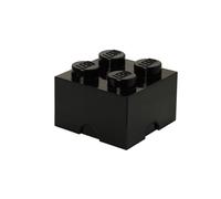 Lego Grande Scatola Portaoggetti Nuovo - 4 Mattoni Nero