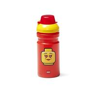 Room Copenhagen Lego Iconic Girl-Borraccia, Pet, Rosso Accesso, Taglia Unica