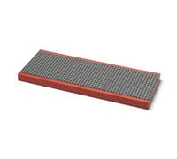 Room Copenhagen Lego - Mensola da parete con 3 pannelli, 38,5 x 2,5 x 15 cm, colore: Rosso