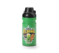 Room Copenhagen LEGO Ninjago borraccia - 390 ml - divertente e pratica borraccia per bambini con tappo coperto, borraccia sportiva, verde e nero