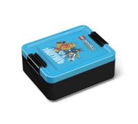 Room Copenhagen Lego Ninjago Lunch Box con scomparti, durevole e divertente per bambini, azzurro scuro e nero, lavabile in lavastoviglie, perfetto per preparare pasti, snack e viaggi