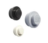 Room Copenhagen Lego-Set Appendiabiti da Parete, White, Black, Grey, Taglia Unica, 3 unità
