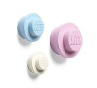 Room Copenhagen Lego-Set Appendiabiti da Parete, White, Light Blue, Pink, S/M