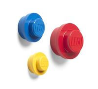 Lego 3 Pezzi Muro Gancio Set Cameretta Bambini Ludoteca - Rosso/Blu/Giallo