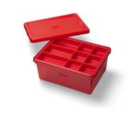 Room Copenhagen LEGO Sort & Store - Scatola portaoggetti resistente, 17,7 l, con divisori rimovibili per mattoni, mini-figure e accessori