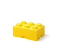 Room Copenhagen LEGO Storage Brick 6 Knobs Yellow,Scatola Portaoggetti Impilabile da 8,47 l - Prodotto LEGO, Contenitore in Plastica con Coperchio, Organizer per Scrivania e Stanza, Porta Giochi