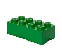 Room Copenhagen Mattoncino LEGO a 8 bottoncini, contenitore impilabile, 12 l, verde, 25 x 50 x 18 cm