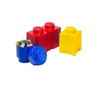 Room Copenhagen Mattoncino Lego Multipack S, contenitori impilabili, Set di 3 Pezzi, Multicolore, One Size, 3 unità