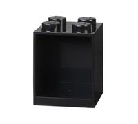 Room Copenhagen Mensola mattoncini Lego 4 manopole, Nero, 4 Bottoni
