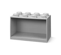 Room Copenhagen Mensola mattoncini Lego 8 manopole, Grigio, One Size