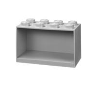 Room Copenhagen Mensola mattoncini Lego 8 manopole, Grigio, One Size