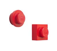 Room Copenhagen Set di magneti Lego, Rosso, Bright Red, One Size, 2 unità