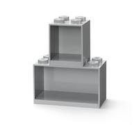 Room Copenhagen 41171740 Set di mattoncini Lego, 2 Pezzi, Grigio, Oro, One Size