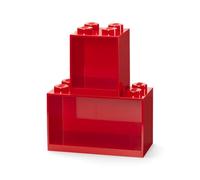 LEGO® Brick mensole sospese, set di 2 - rosso