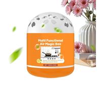 Room Deodorizer 120g, Air Freshener Purifier Box, Multi Functional Dust Removal Silent Freshener, Easy to Use Long Lasting Odor Control, for Indoor Closet Office Car Household Travel Pet Toilet