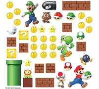 ROOM MATES RS400154 RoomMates, Adesivo da Parete, Motivo: Super Mario, Multicolore (Bunt), PVC
