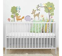 ROOM MATES Jomoval RoomMates, Decorazioni adesive da Parete per camerette, Animali del Bosco, 26.6 cm L X 12.8 cm W