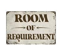Room Of Requirement - Targa decorativa in metallo vintage divertente per casa, cucina, bagno, fattoria, giardino, garage, citazioni ispiratrici, decorazione da parete, regalo per donne e uomini, 30,5
