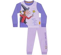 Room on the Broom Pigiami Ragazza | Pigiama Bambina Strega | Pigiama Bambino Manica Lunga | Viola 4-5 Anni