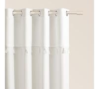 ROOM99 Astoria - Tenda con occhielli argentati, 140 x 280 cm, larghezza x altezza, semitrasparente, decorazione moderna, per soggiorno, camera da letto, rosa cipria, 1 pezzo