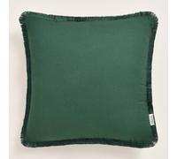 ROOM99 Boca Chica - Federa decorativa per cuscino, estetica, moderna, per camera da letto, soggiorno, in cotone, colore: verde scuro, 40 x 40 cm