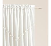 ROOM99 Tenda con nastro arricciato, Chloe, 140 x 280 cm, larghezza x altezza, tenda moderna Curtain per soggiorno, camera da letto, ecru, 1 pezzo