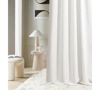 ROOM99 Tenda con occhielli argentati, Aura, 140 x 260 cm, larghezza x altezza, moderna Curtain per soggiorno, camera da letto, ecru, 1 pezzo