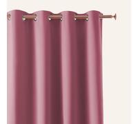 ROOM99 Tenda con occhielli argentati, Aura, 140 x 300 cm, larghezza x altezza, moderna, Curtain per soggiorno, camera da letto, rosa, 1 pezzo