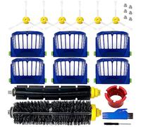 Roomba 694 - Confezione da 13 pezzi di ricambio per irobot Roomba 694 675 692 677 671 610 690 680 660 650 620 645 655 635 614, 595 585 564 589 53 6 Robot Aspirapolvere um, 1 setola e 1 spazzola battente, 6 filtri, 6 spazzola laterale