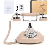 ROOMEDAL Audio Guestbook Telefono Matrimonio - Registra messaggi audio personalizzati con Guestbook - Un modo semplice e personalizzato per conservare i tuoi eventi speciali (Telefono Beige)