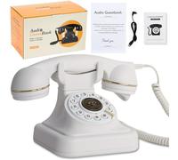 ROOMEDAL Libro degli ospiti audio per matrimoni, registratore di messaggi vocali vintage, con scatola regalo di alta qualità per eventi speciali, addio al nubilato, feste di compleanno, baby shower